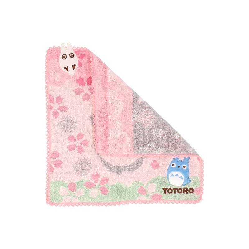 Linge de maison - Mini serviette Cerisiers en fleurs 25x25cm - Mon voisinTotoro