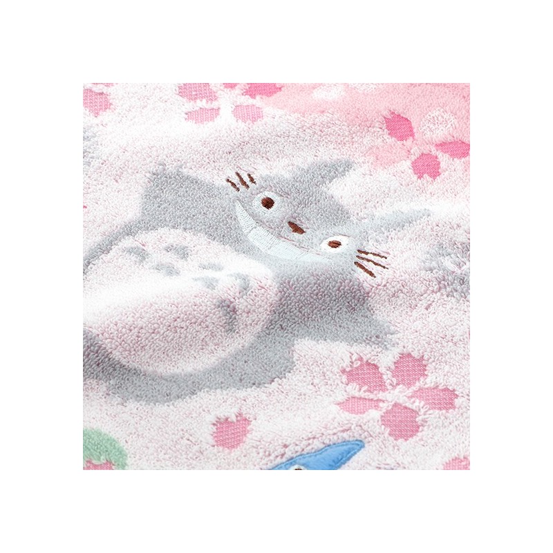 Linge de maison - Mini serviette Cerisiers en fleurs 25x25cm - Mon voisinTotoro