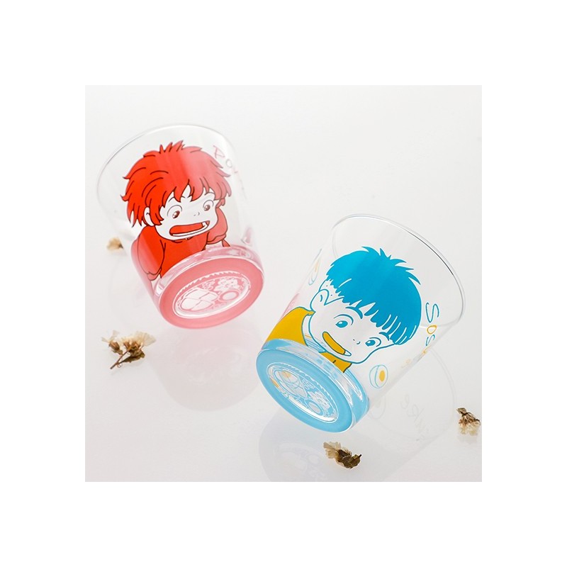 Cuisine et vaisselle - Set 2 Verres Ponyo & Sosuke - Ponyo sur la falaise