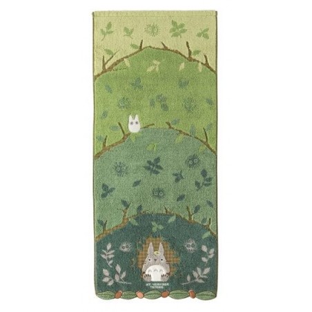 Linge de maison - Serviette Totoro Cache Dans les arbres 34x80 cm - Mon voisin Totoro