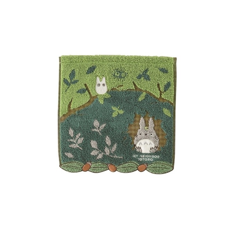 Household linen - Mini Towel Totoro Hiding in the tree 25x25 cm - My Neighbor Totoro