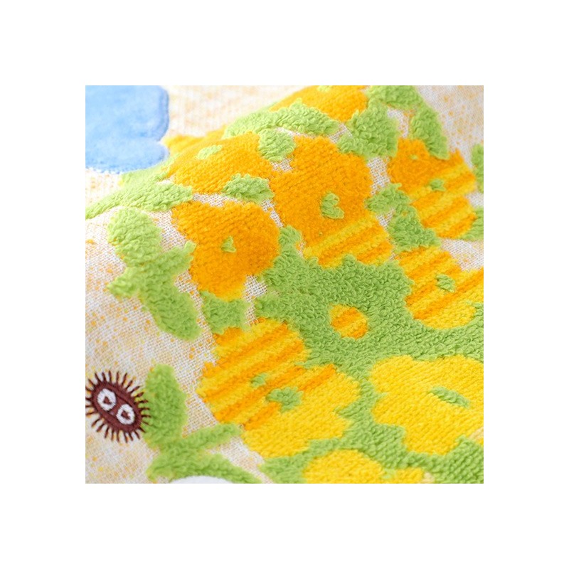 Linge de maison - Serviette Fleurs Jaunes 34x80cm - Mon voisin Totoro