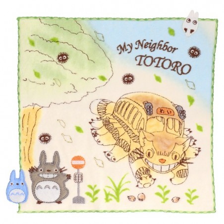 Household linen - Mini towel Running Catbus 25x25cm - My Neighbor Totoro