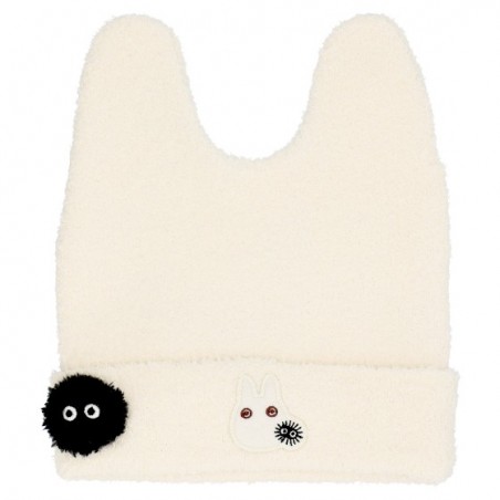 Textile - Bonnet Laine À Oreilles Totoro Blanc - Mon Voisin Totoro