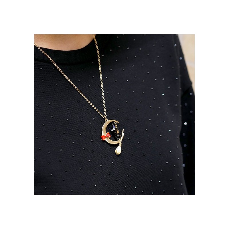 Jewellery - Jiji With Moon Necklace - Kiki's Delivery Service