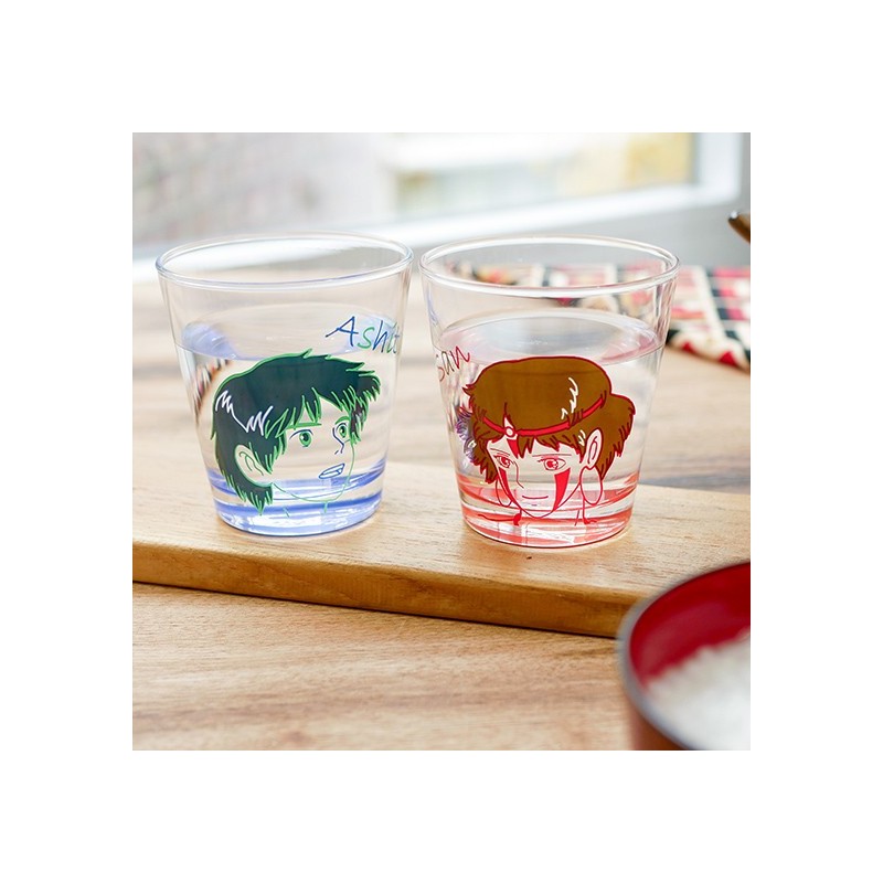 Kitchen and tableware - Pair Glasses San & Ashitaka - Princess Mononoke