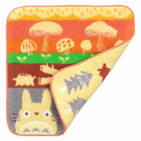 Household linen - Mini Towel Totoro Mushrooms & Logs 25x25 cm - My Neighbor Totoro