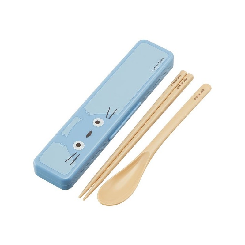 Chopsticks - Set Chopsticks And Spoon Middle Totoro - My Neighbor Totoro