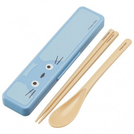 Chopsticks - Set Chopsticks And Spoon Middle Totoro - My Neighbor Totoro