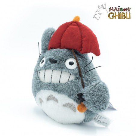 Peluches Classiques - Peluche Totoro Avec Parapluie Rouge - Mon Voisin Totoro