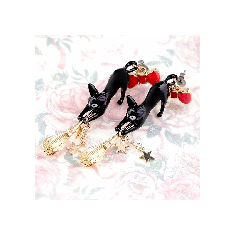 Jewellery - Jiji With Broom Pierced Earrings - Kiki's Delivery Service