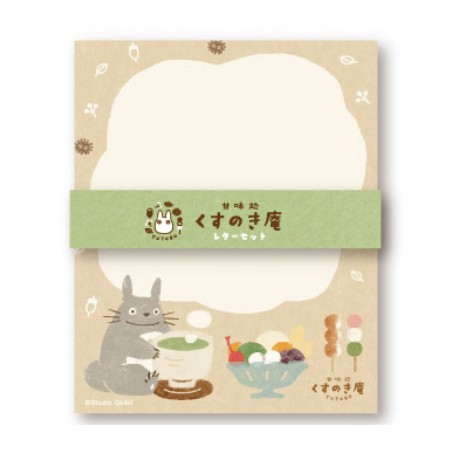 Postcards and Letter papers - Letterset Japanese Sweets - My Neighbor Totoro