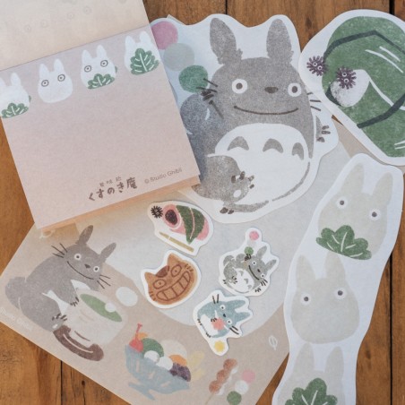 Postcards and Letter papers - Letterset Japanese Sweets - My Neighbor Totoro