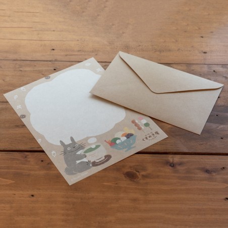 Postcards and Letter papers - Letterset Japanese Sweets - My Neighbor Totoro