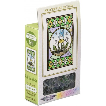 Jigsaw Puzzle - Stained glass Puzzle 126P Dandelion is blooming - My Neighbor Totoro