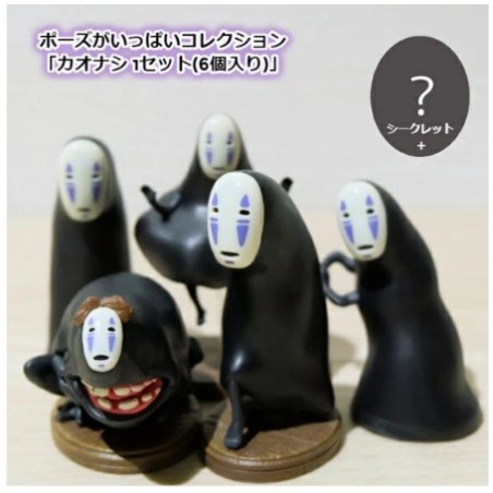 Figurines - Pose Collec No Face Assortiment de 6 Figurines - Le Voyage de Chihiro