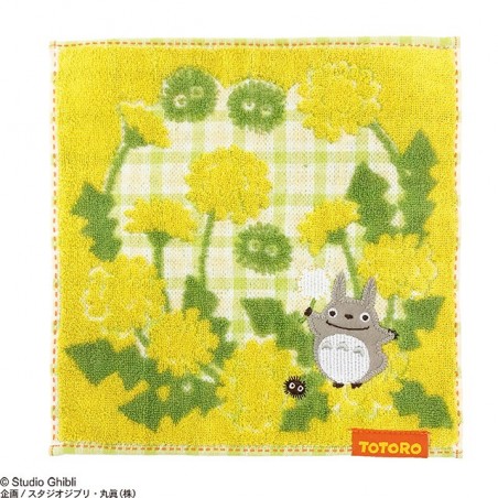 Household linen - Mini towel yellow Forest's favotite 23x23 cm - My Neighbor Totoro