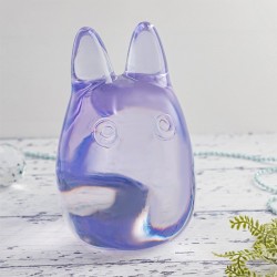 Estatuas - Figurita Totoro Cristal Violeta Blanco - Mi vecino Totoro