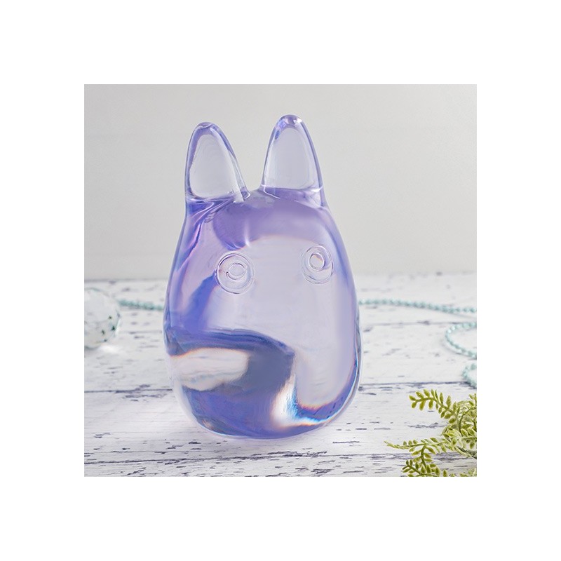 Statues - Crystal Figurine Transparent Small Totoro Purple - My Neighbor Totoro