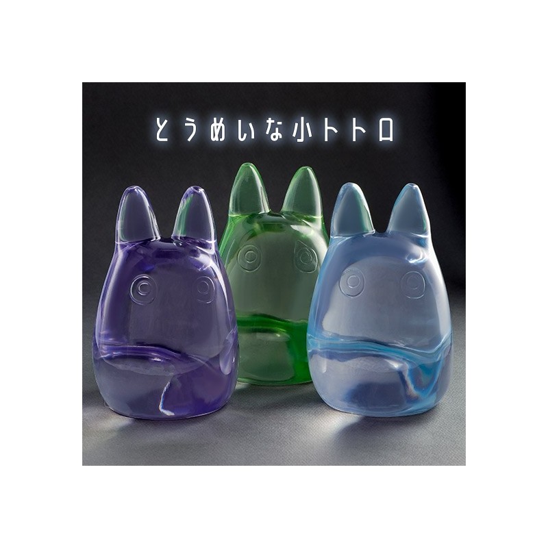 Statues - Crystal Figurine Transparent Small Totoro Purple - My Neighbor Totoro