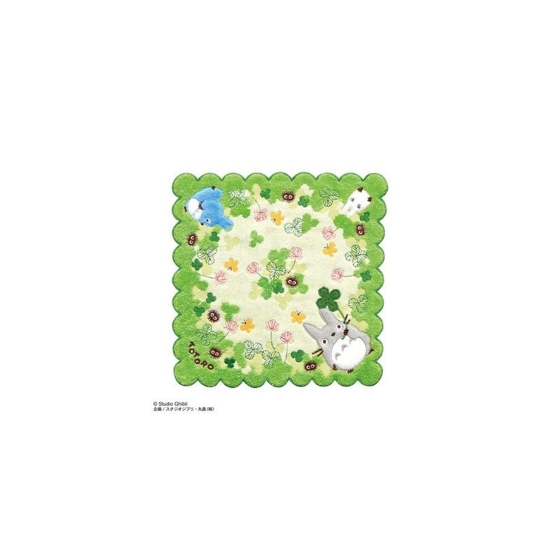 Linge de maison - Mini Serviette Totoro Trèfle 25x25 cm - Mon Voisin Totoro
