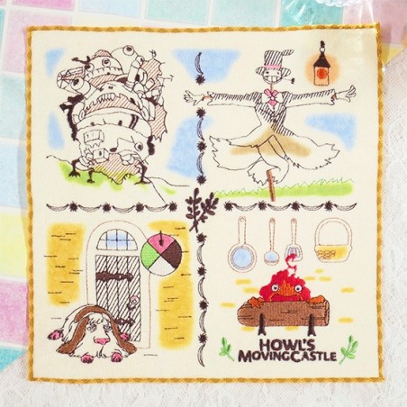 Household linen - Mini Towel Townfolks of Castle 25x25 cm - Howl’s Moving Castle