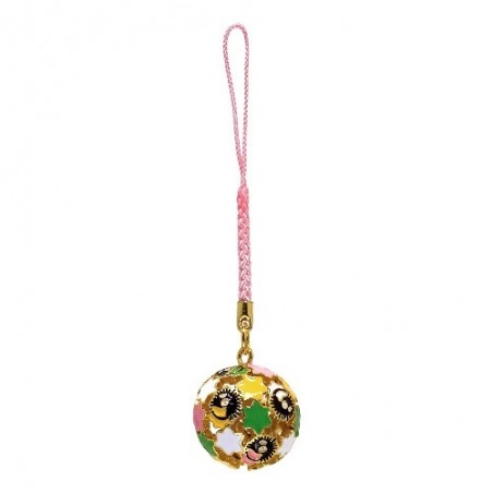 Straps - Golden Ring Bell With Strap Soot Sprites and Candy - Spirited Away