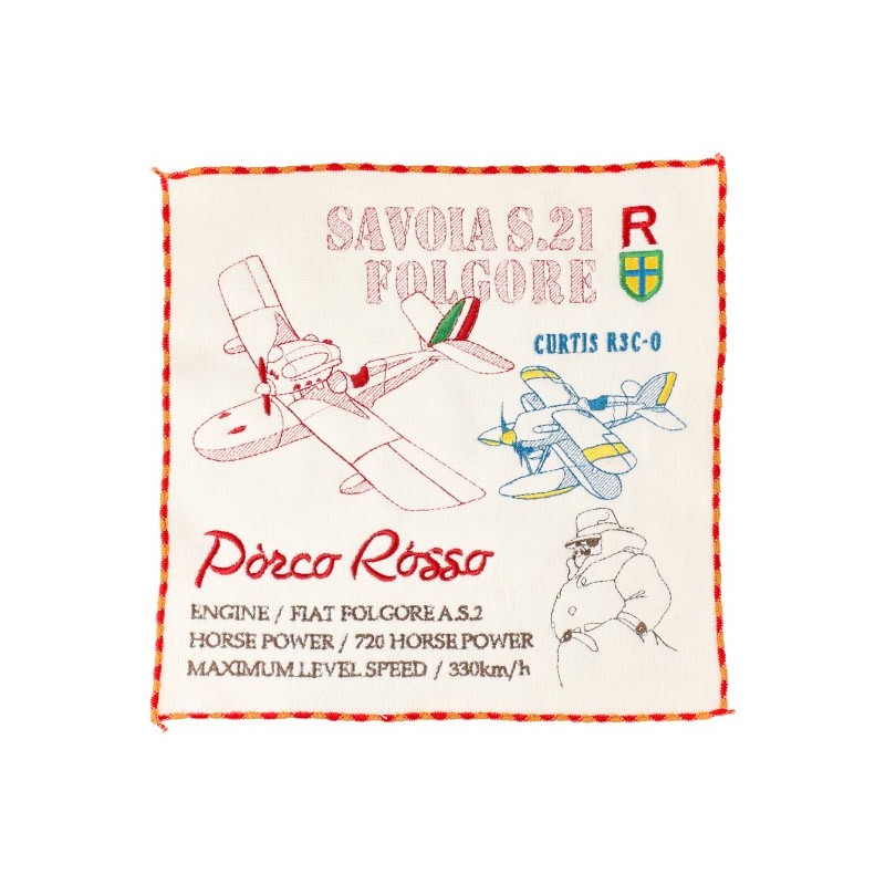 Linge de maison - Mini Serviette Hydravions 25x25 cm - Porco Rosso