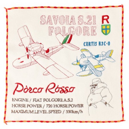 Household linen - Mini Towel Seaplanes 25x25 cm - Porco Rosso