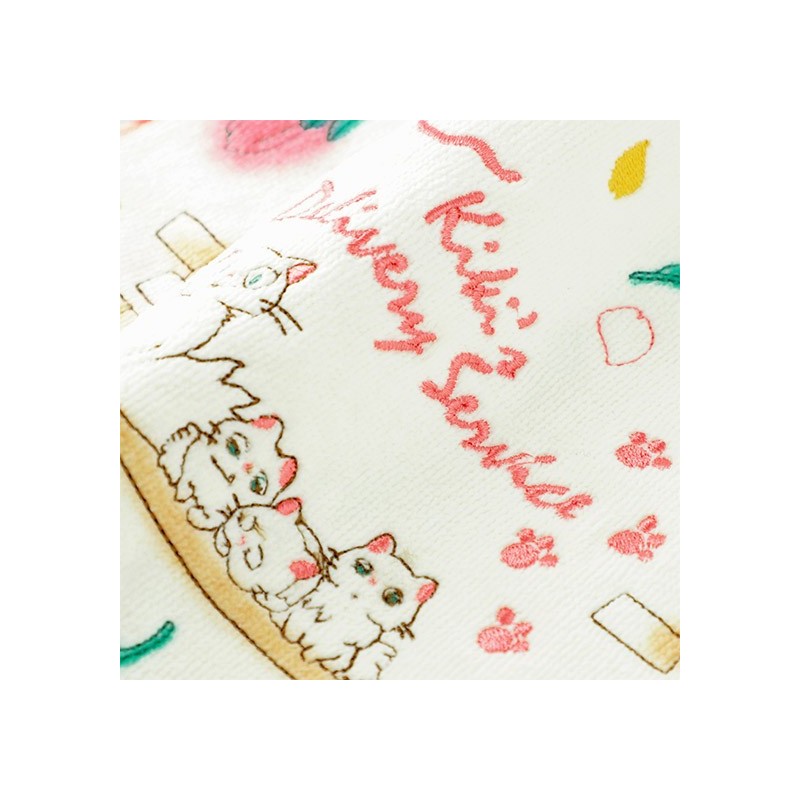 Household linen - Mini Towel Cat family 25x25 cm - Kiki's Delivery Service