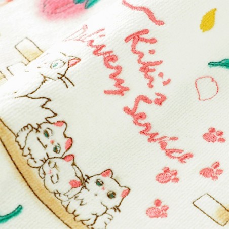 Household linen - Mini Towel Cat family 25 x 25 cm - Kiki's Delivery Service