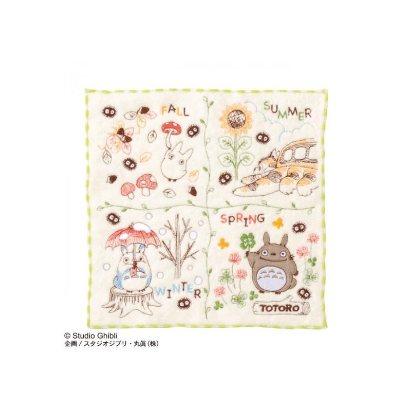 Linge de maison - Mini Serviette Couronne de Noix 25x25 cm - Mon Voisin Totoro
