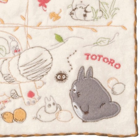 Household linen - Mini Towel Autumn Fruits 25 x 25 cm - My neighbor Totoro