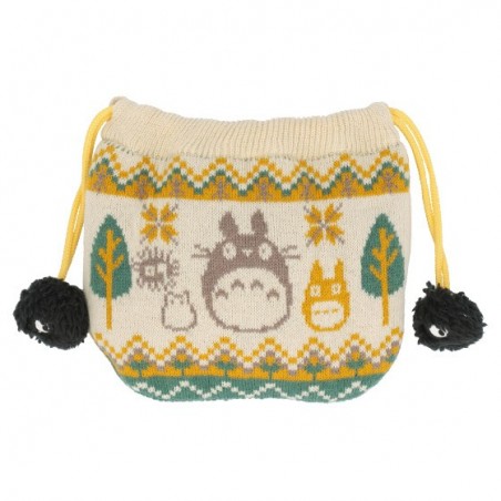 Bags - Pom Pom Series Knit Cloth Bag Hide-And-Seek - My Neighbor Totoro