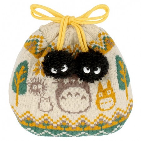 Bags - Pom Pom Series Knit Cloth Bag Hide-And-Seek - My Neighbor Totoro