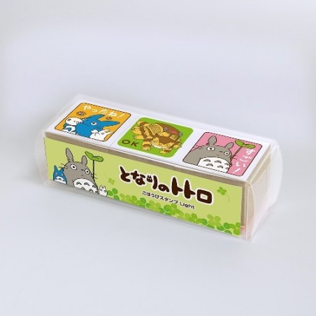 Tampons Cubes En Bois Totoro Et Chatbus - Mon Voisin Totoro