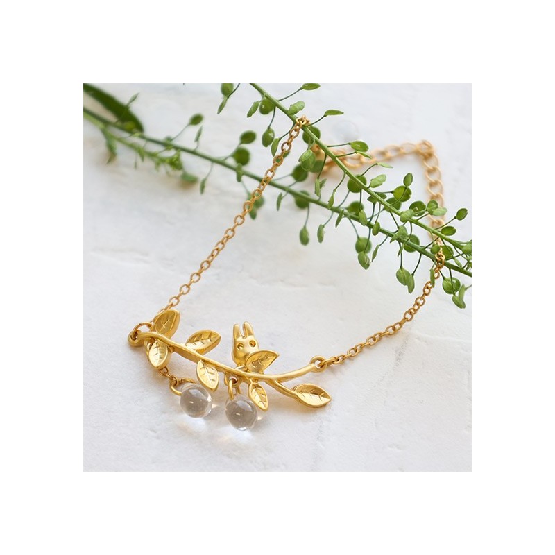Jewellery - Bracelet Small Totoro Hiding In Leaf - My Neighbor Totoro