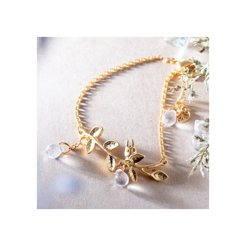 Jewellery - Bracelet Small Totoro Hiding In Leaf - My Neighbor Totoro