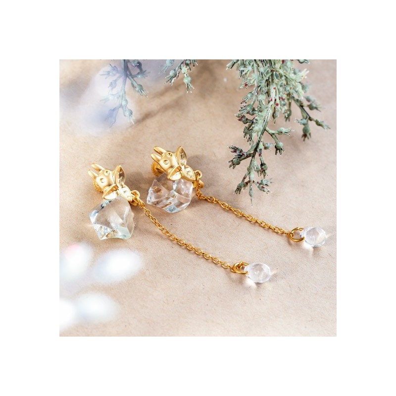 Joyería - Clip para pendientes Bijou Gota Totoro Blanco - Mi vecino Totoro