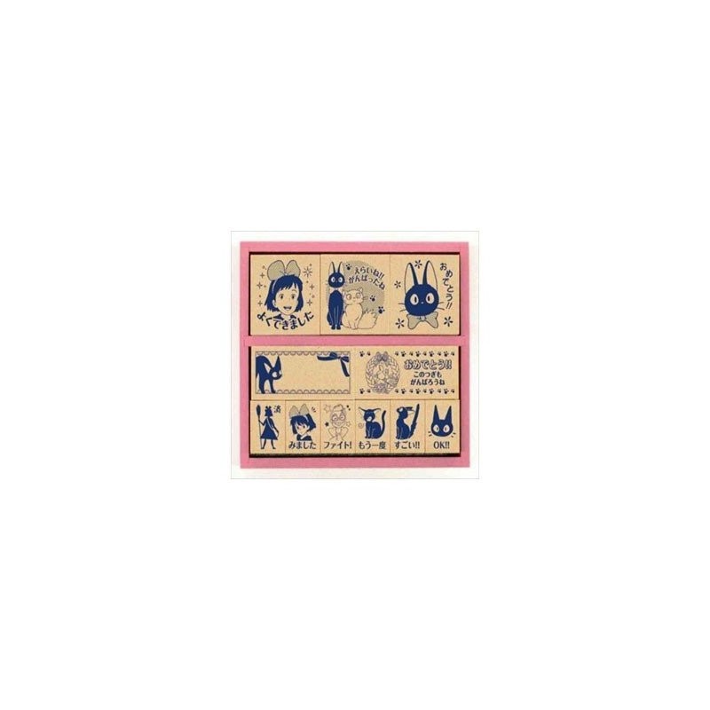 Small equipment - Kiki and Jiji Wood Stamp Blue - Kiki'S Delivery Service