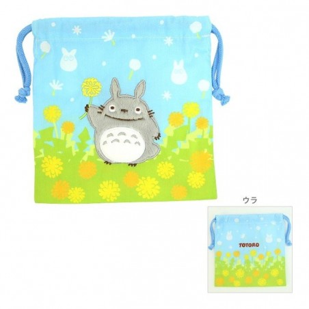 Sacs - Sacoche à cordon Totoro Fleurs 20 x 19 cm - Mon Voisin Totoro