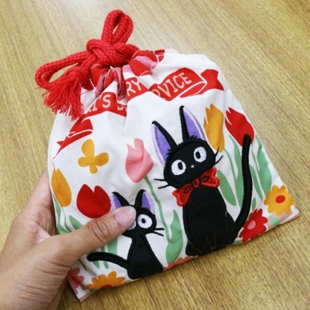 Sacs - Sacoche à cordon Jiji et Chaton 20 x 19 cm - Kiki la petite sorcière