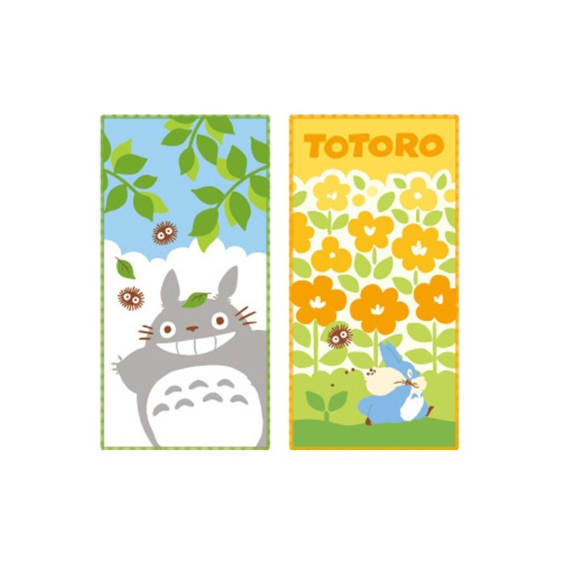 Household linen - Big and Medium Totoro 2 mini-towels pack 20 x 10 cm - My Neighbor Tot
