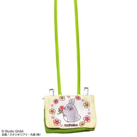 Accessoires - Pochette Totoro Fleurs 11x14,5x3 cm - Mon Voisin Totoro
