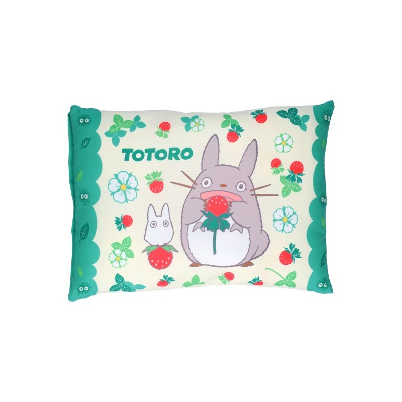 Furniture - Totoro with strawberries pillow 28 x 39 cm - My Neighbor Totoro