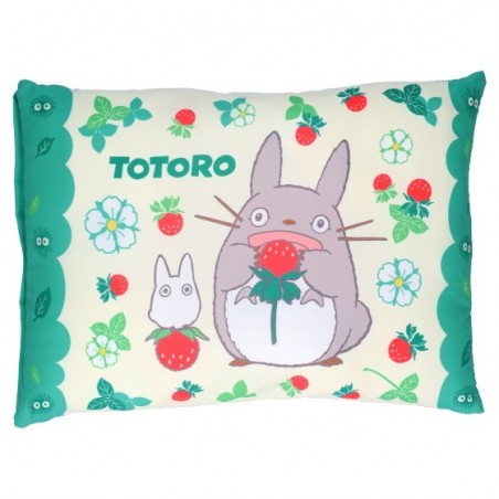 Furniture - Totoro with strawberries pillow 28 x 39 cm - My Neighbor Totoro