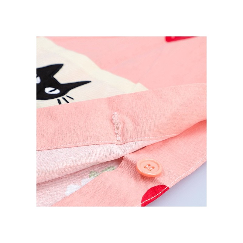 Cocina y vajilla - Delantal Jiji Fresas 84x61,5 cm - Nicky, la aprendiz de bruja