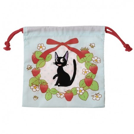 Bags - Satchel with lanyard Jiji strawberries 20 x 19 cm - Kiki's Delivery S