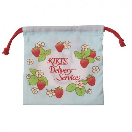 Bags - Satchel with lanyard Jiji strawberries 20 x 19 cm - Kiki's Delivery S