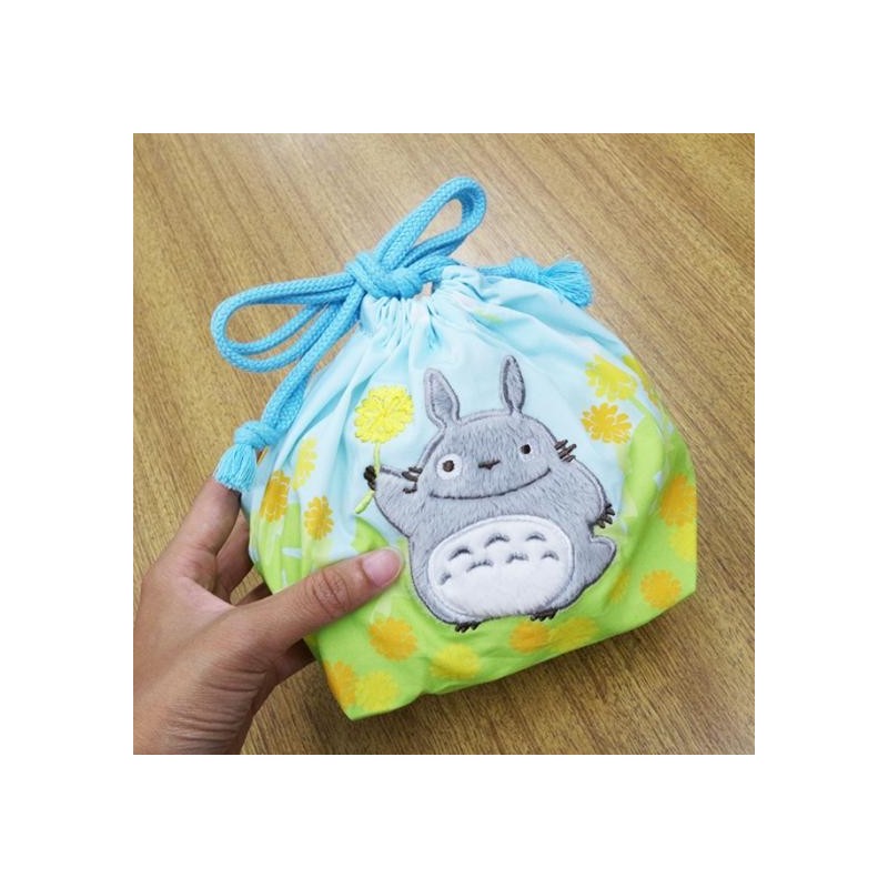 Bags - Satchel with ring Totoro flowers 17 x 26 cm - My Neighbor Totoro